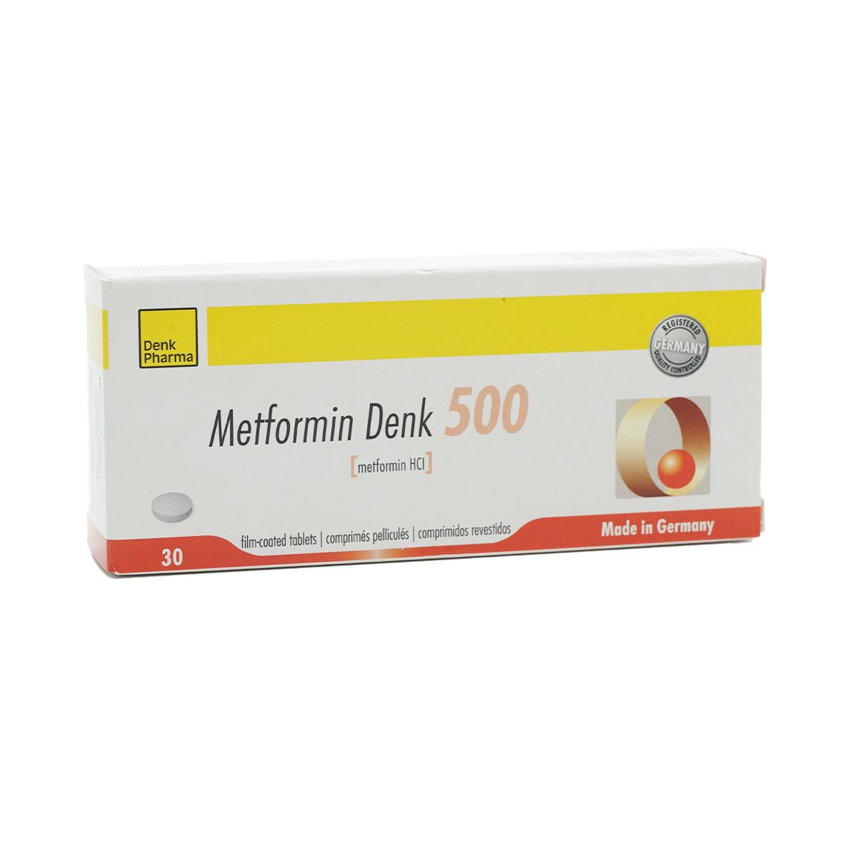 მეტფორმინი დენკი - Metformin Denk 500მგ 30 ტაბლეტი