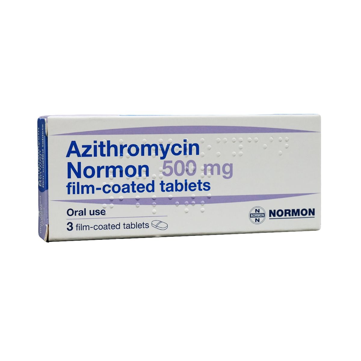აზითრომიცინი - Azithromycin ნორმონი 500მგ 3 ტაბლეტი