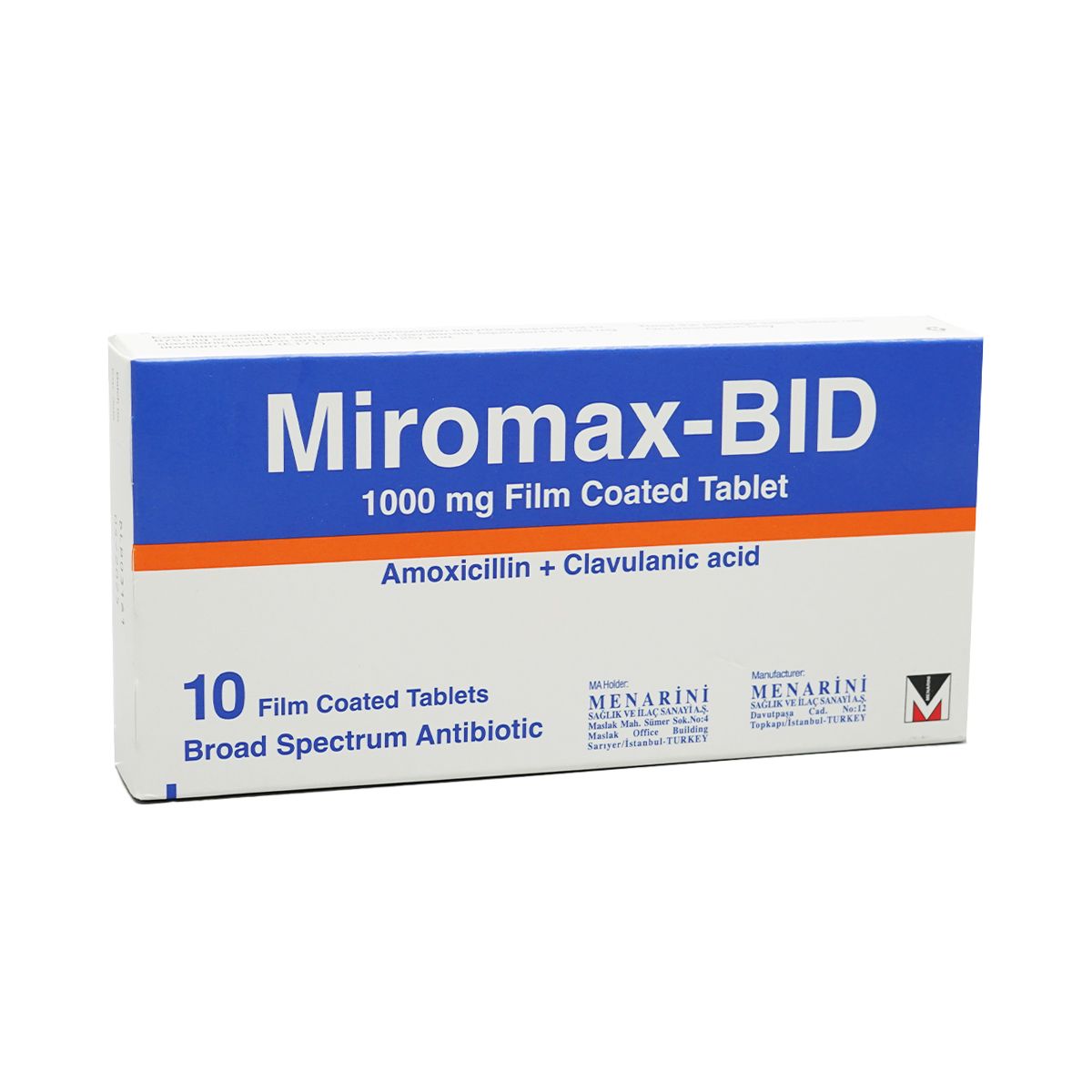 მირომაქსი-BID - Miromax-BID 1000მგ 10 ტაბლეტი