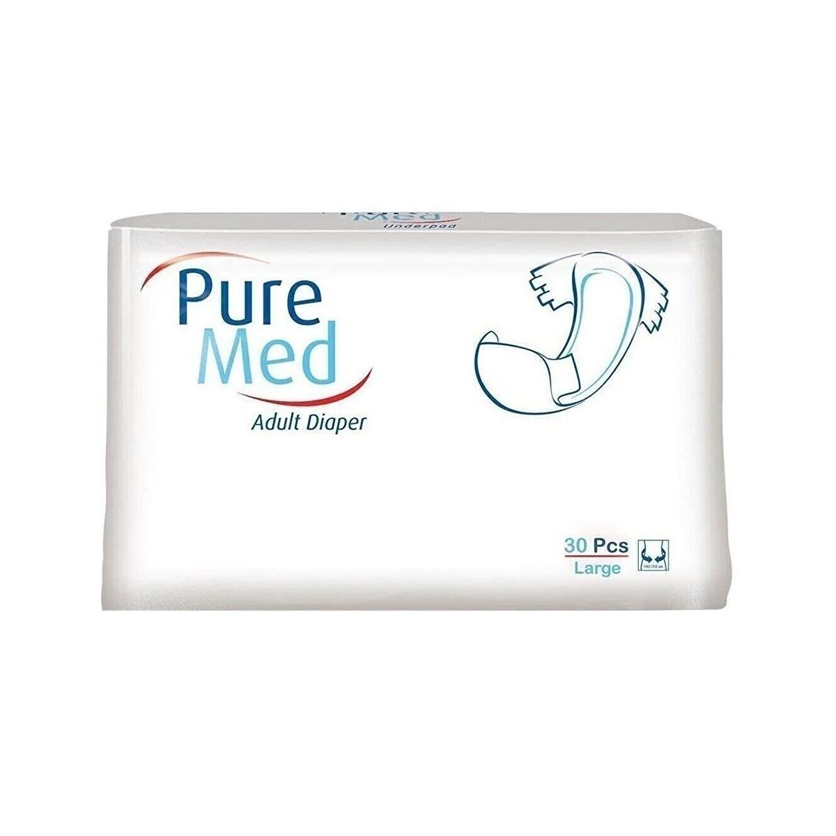 მოზრდილთა საფენები L 30 ცალი 9082 პიურმედი - Puremed
