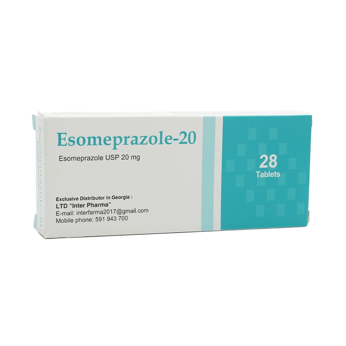 ესომეპრაზოლი 20 - Esomeprazole 20 20მგ 28 ტაბლეტი