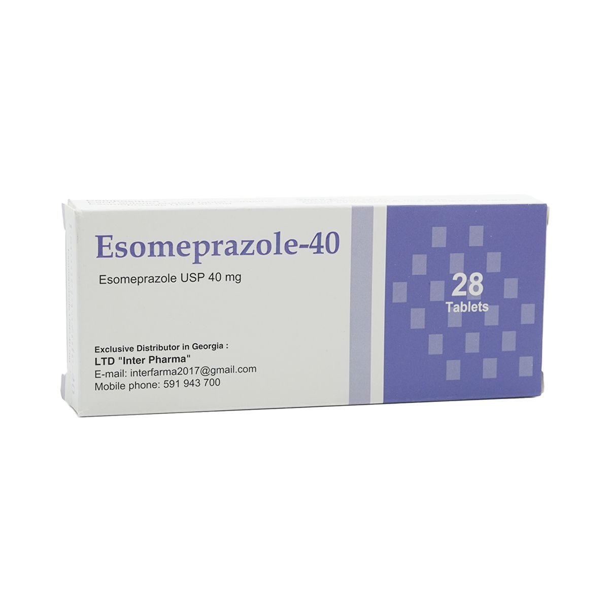 ესომეპრაზოლი 40 - Esomeprazole 40 40მგ 28 ტაბლეტი