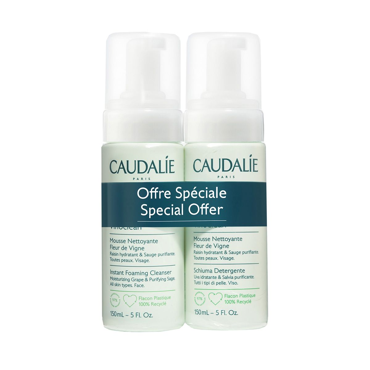ქაფი დუო Vinoclean 150მლ 7812 კოდალი - Caudalie