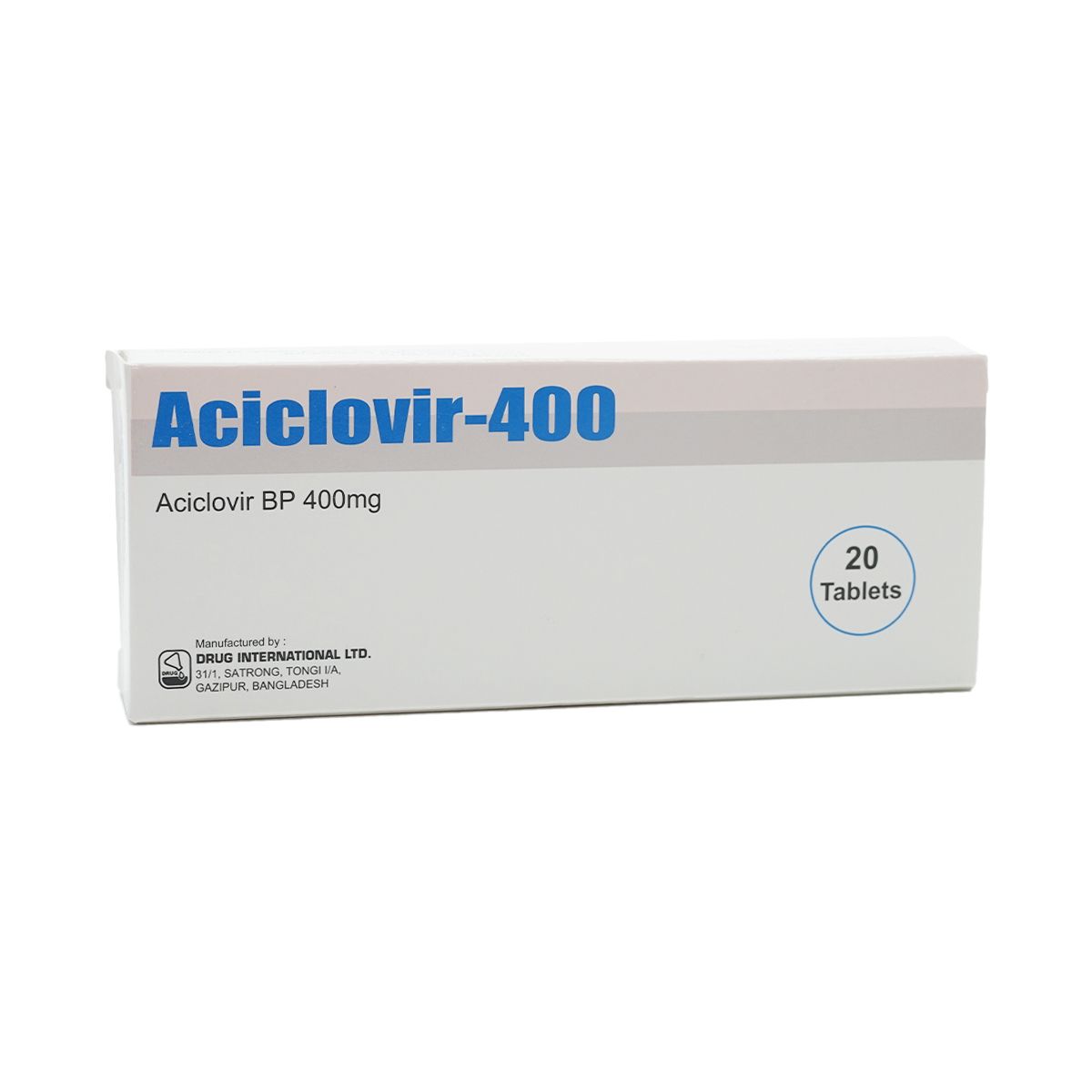 აციკლოვირი-400 - Acyclovir-400 400მგ 20 ტაბლეტი