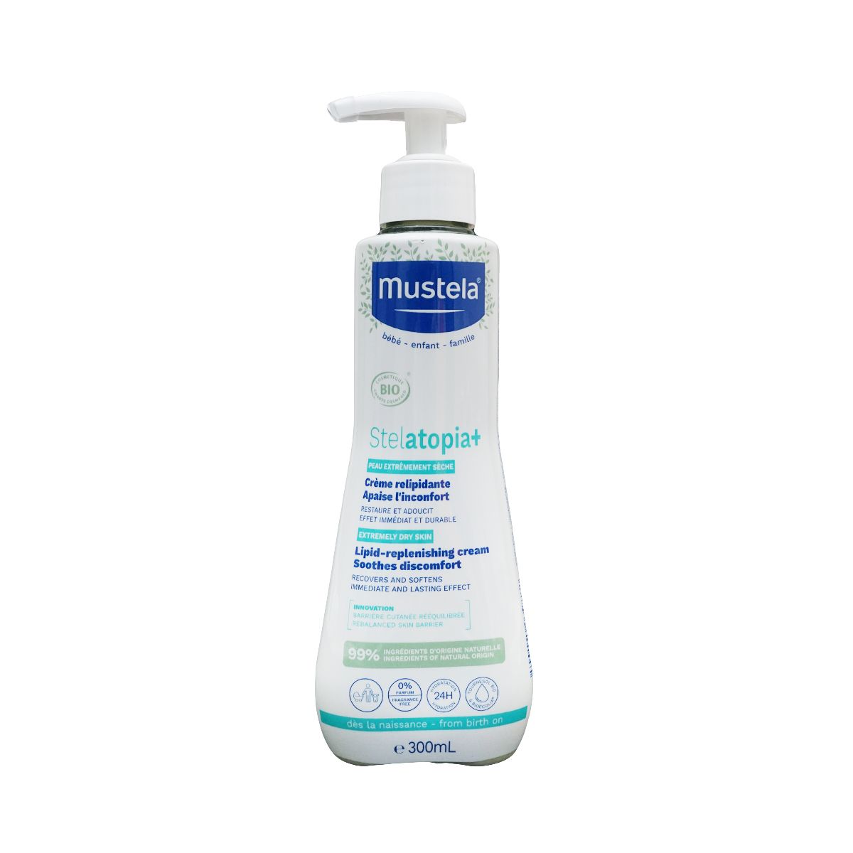 დამატენიანებელი Stelatopia 0+ თვიდან 300მლ 9882 მუსტელა - Mustela