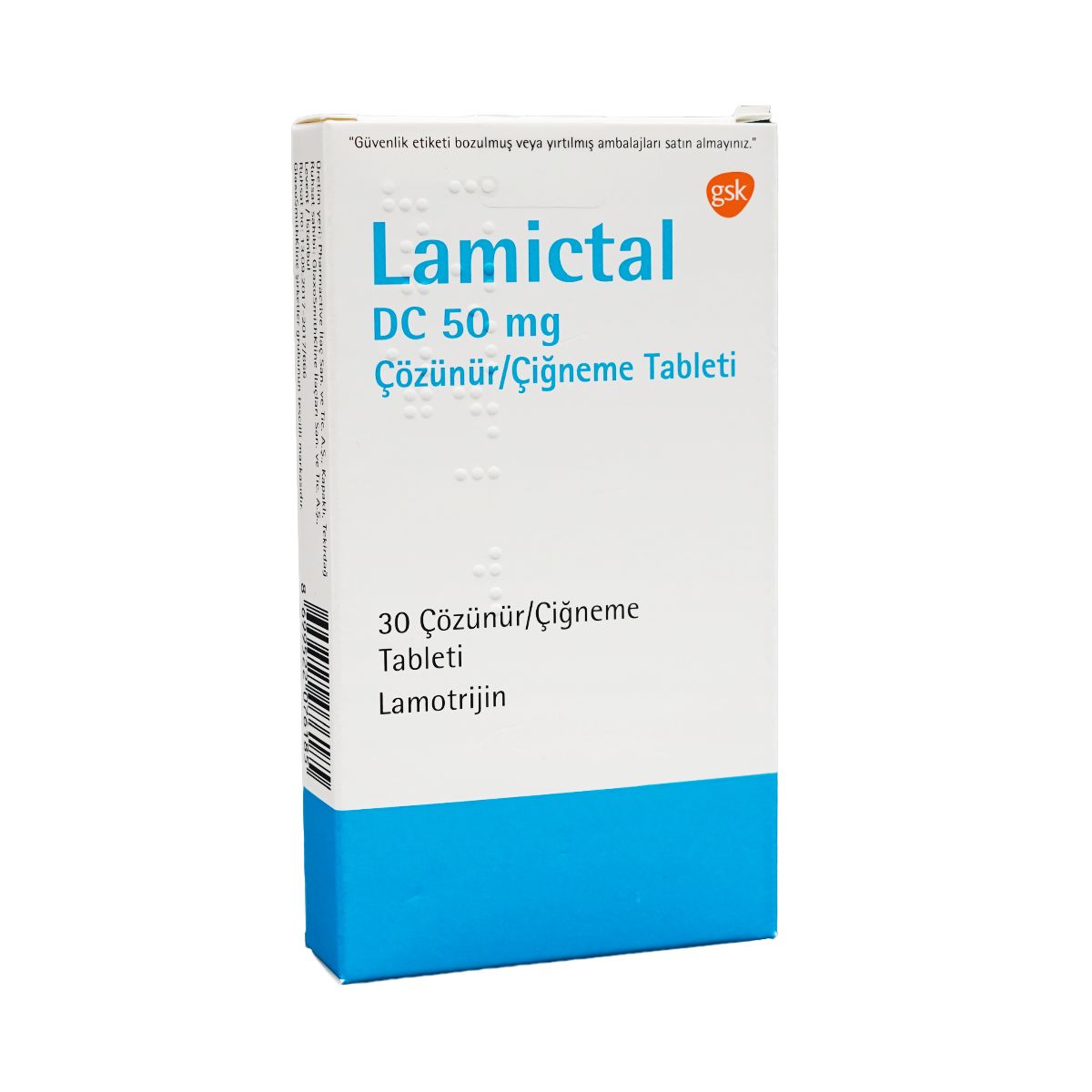 ლამიქტალი DC - Lamictal DC 50მგ 30 საღეჭი ტაბლეტი