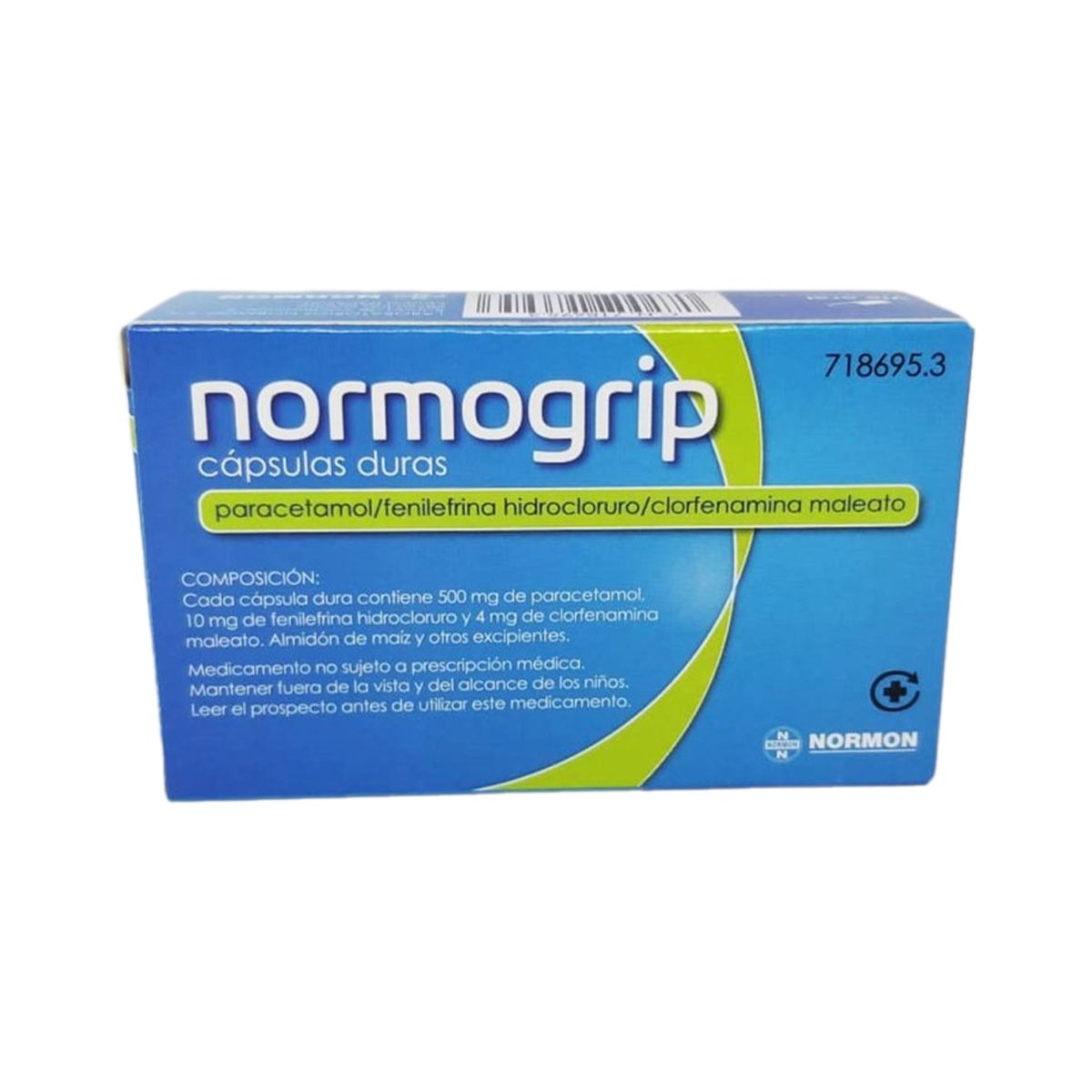 ნორმოგრიპი - Normongrip 500/10/4მგ 14 კაფსულა