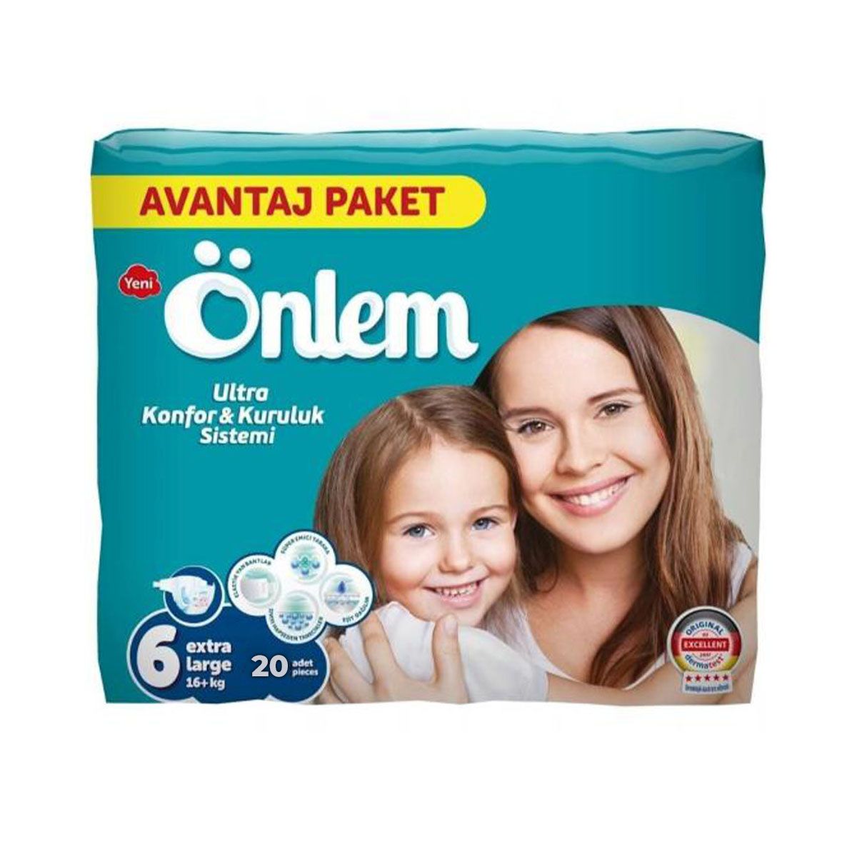 ბავშვის საფენები 16+კგ 20 ცალი 6400 ონლემი - Onlem