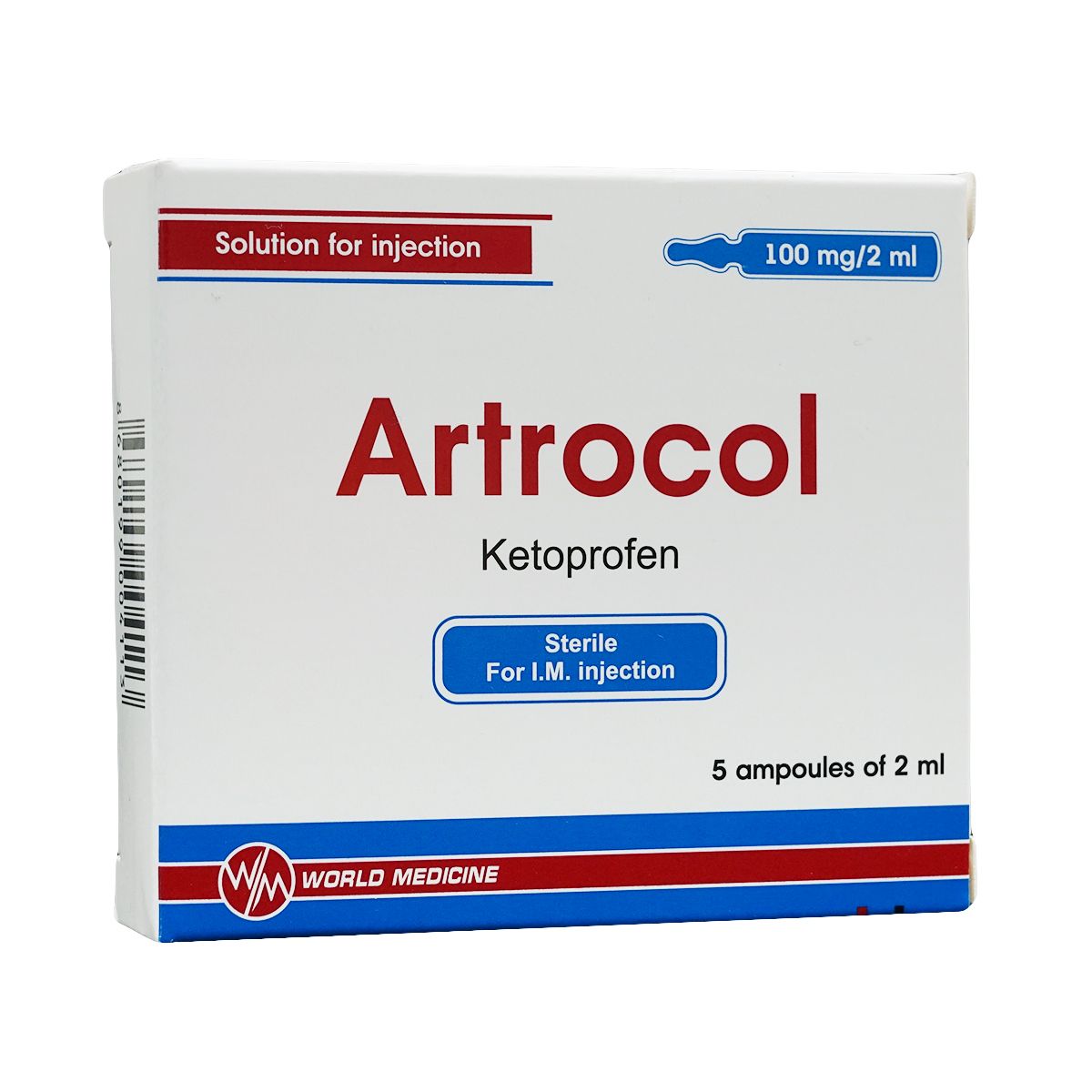 ართროკოლი - Artrocol 100მგ/2მლ 2მლ 5 ამპულა