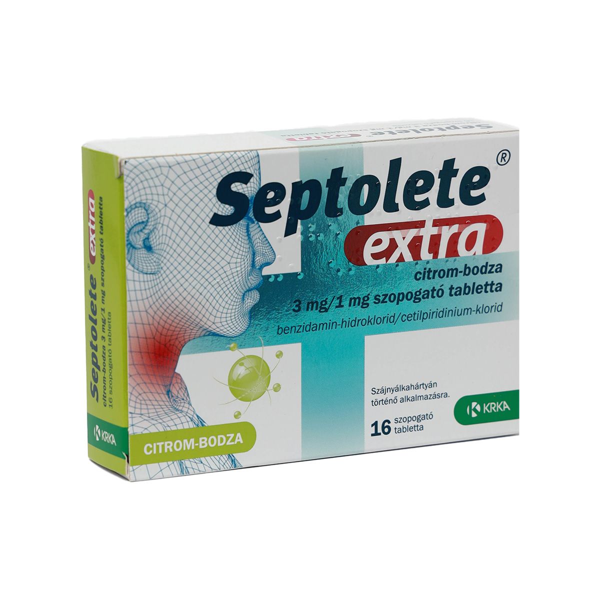 სეპტოლეტე - Septolete ექსტრა ლიმონი და ანწლი 16 ტაბლეტი