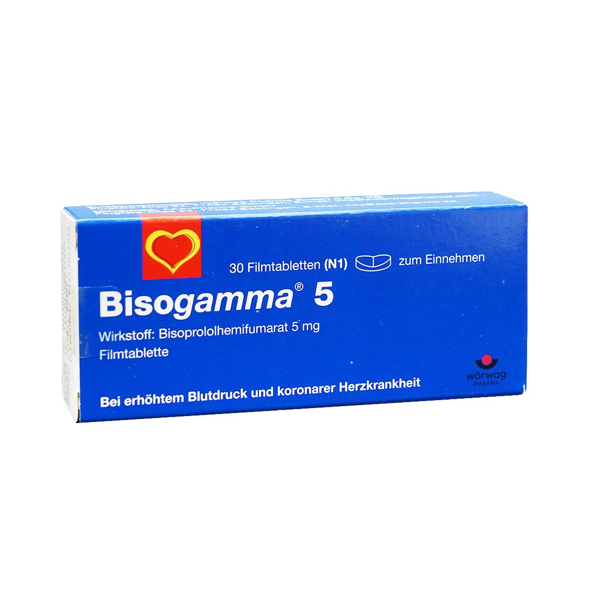 ბისოგამა - Bisogamma 5მგ 30 ტაბლეტი
