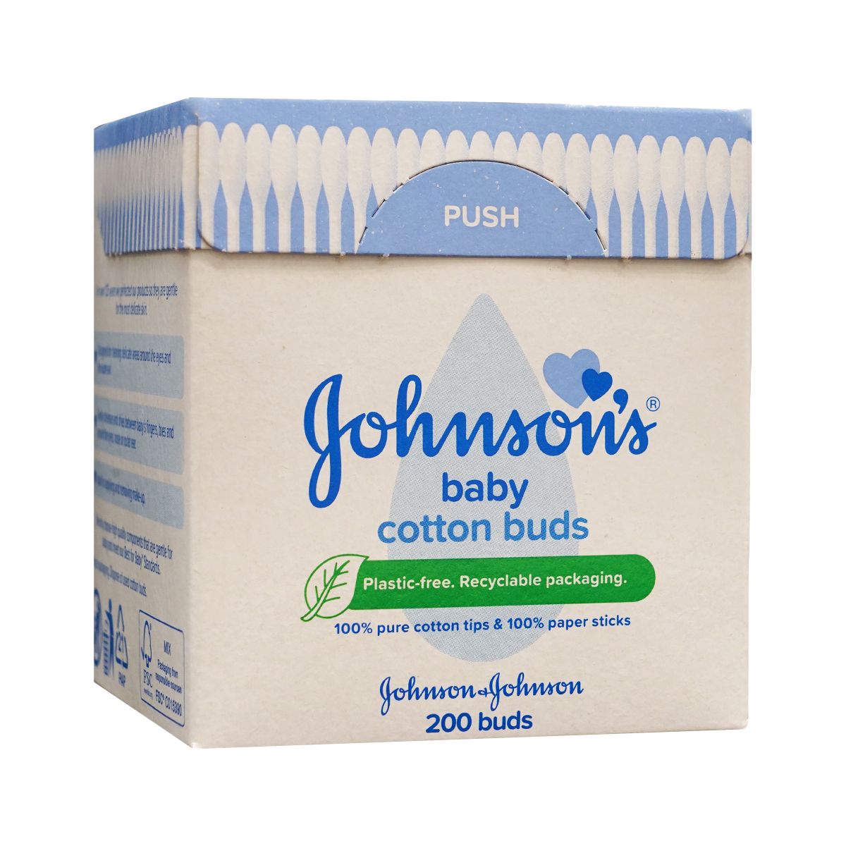ბამბიანი ჩხირები 200 ცალი 0477 ჯონსონს ბეიბი - Johnsons Baby