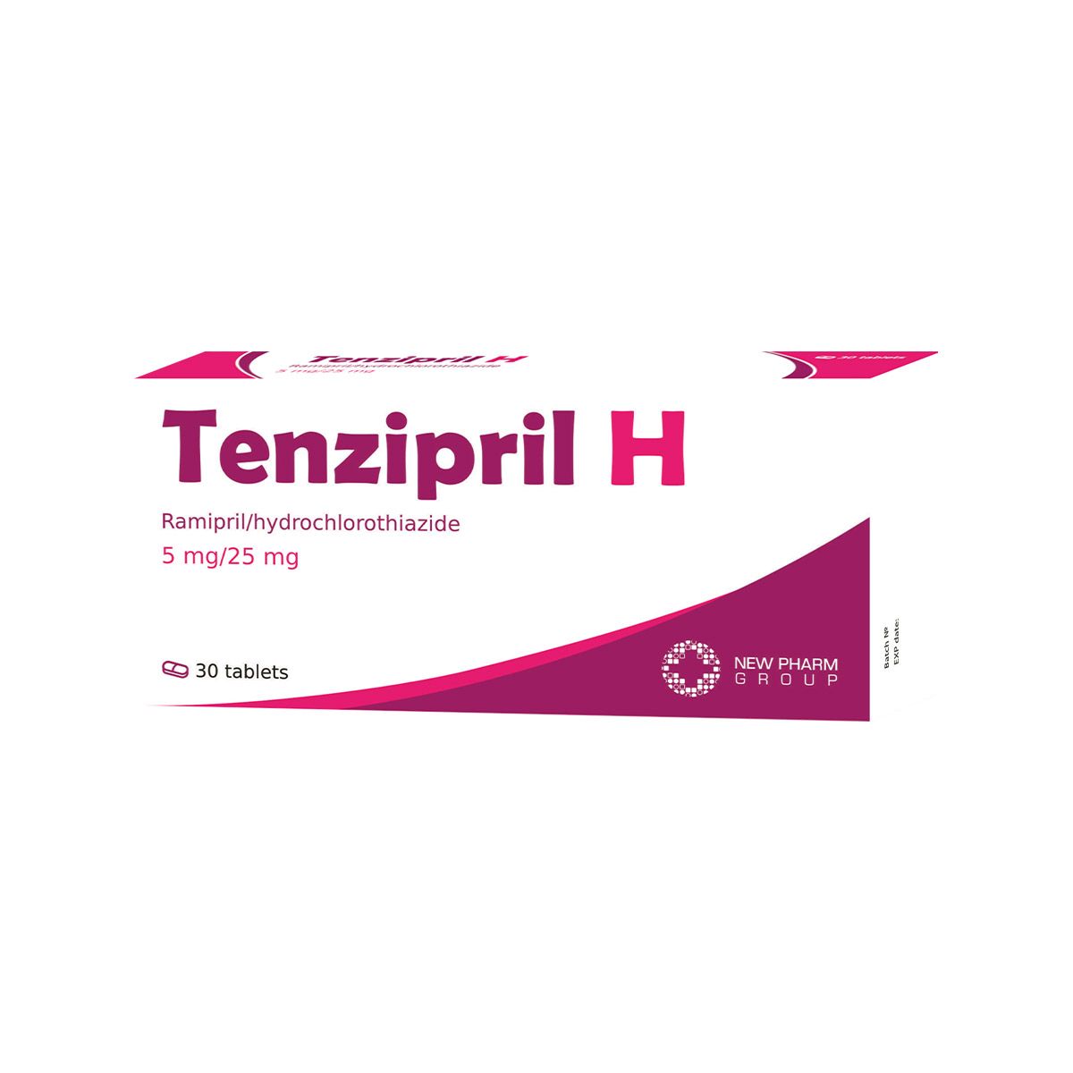 ტენზიპრილი - Tenzipril H 5მგ+25მგ 30 ტაბლეტი
