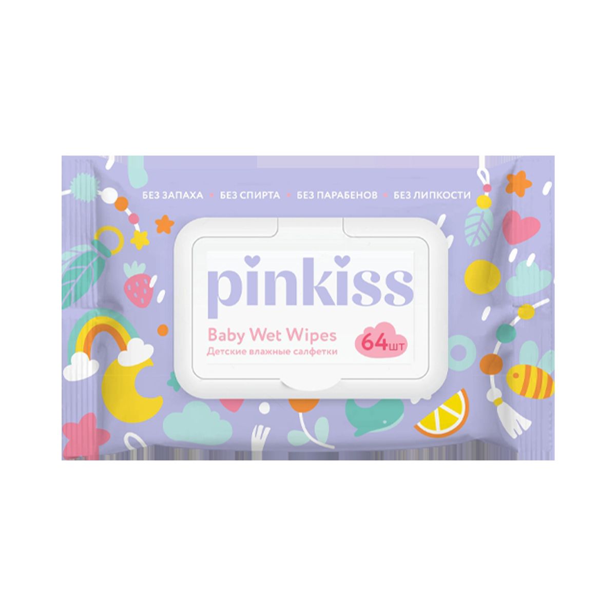 სველი ხელსახოცი N64 0230 პინკის - Pinkiss