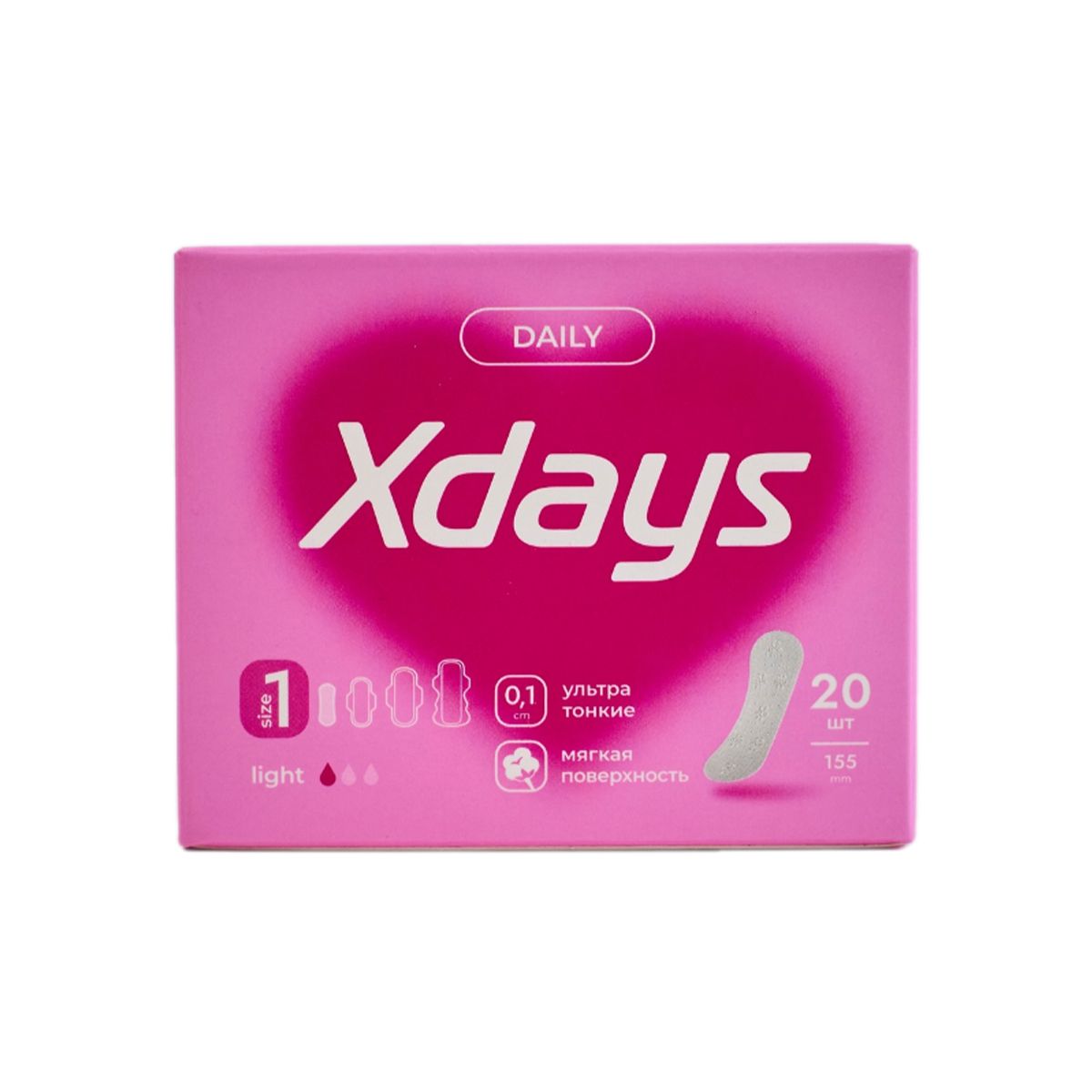 ყოველდღიური Xdays 20 ცალი 0216 პინკის - Pinkiss