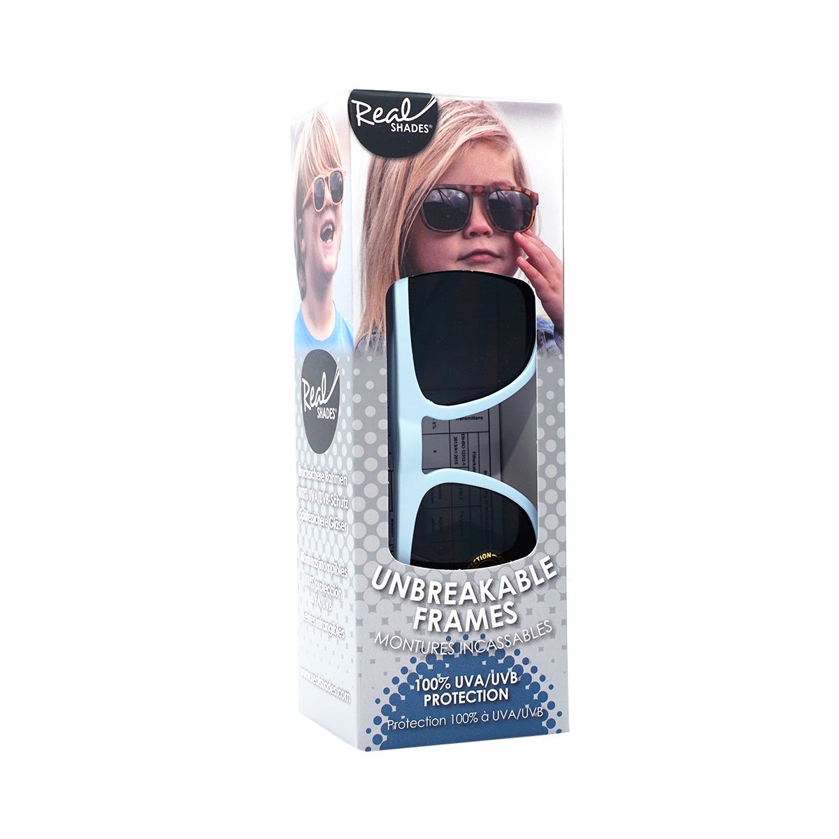 მზის სათვალე 2 წლიდან ცისფერი 8068 რეალ შეიდს - Real Shades