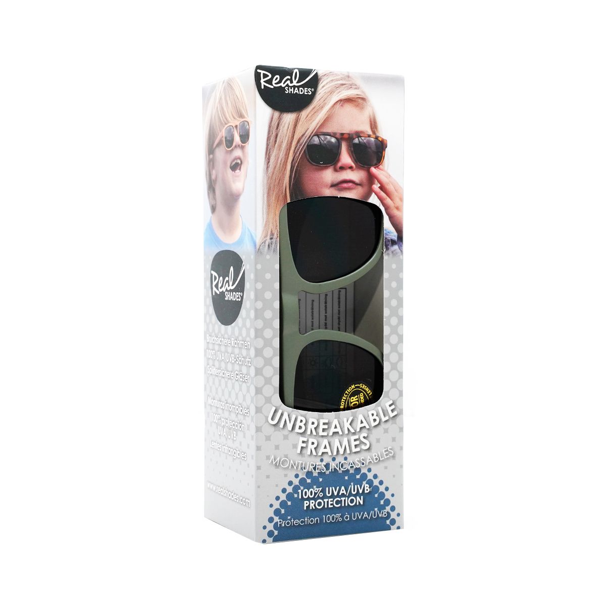 მზის სათვალე 2 წლიდან მწვანე 7573 რეალ შეიდს - Real Shades