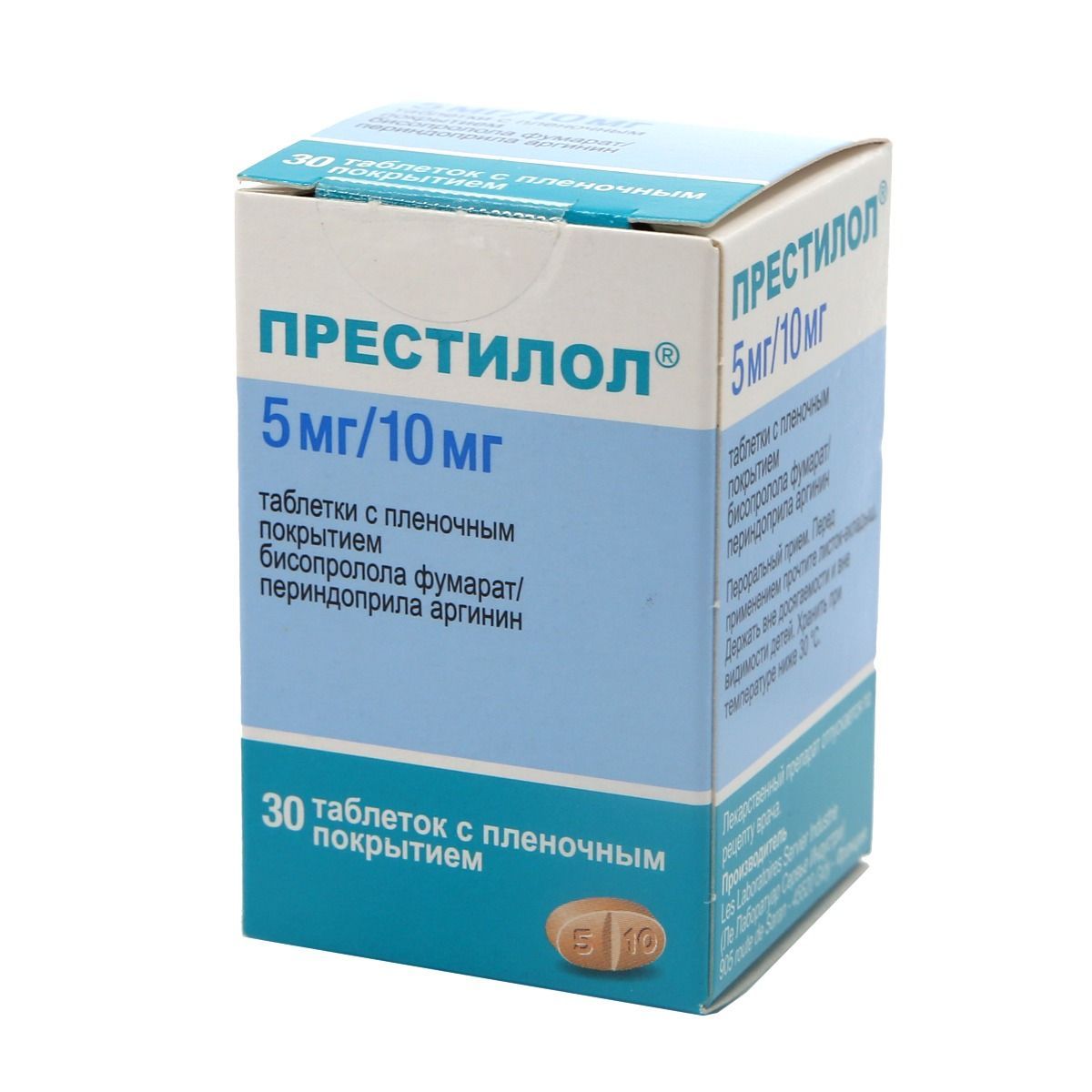პრესტილოლი - Prestilol 5მგ/10მგ 30 ტაბლეტი