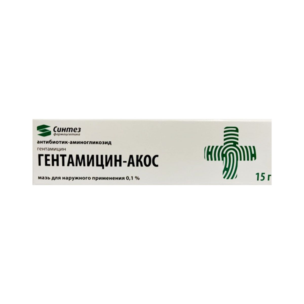 გენტამიცინ-აკოსი - Gentamicin-Acos მალამო 0.1% 15გ