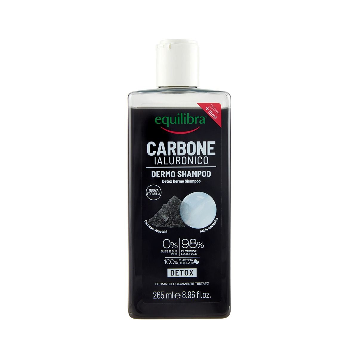 შამპუნი Charcoal and Hyaluronic 5054 ექვილიბრა - Equilibra