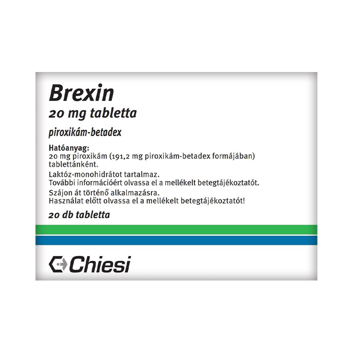 ბრექსინი - Brexin 20 მგ 20 ტაბლეტი