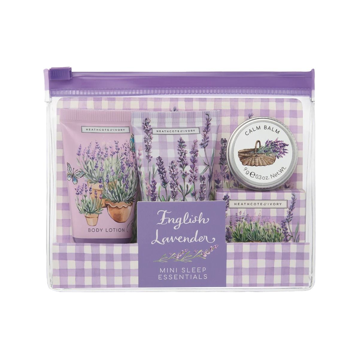 სამგზავრო ნაკრები English Lavender 4654 ჰესკოტი და აივორი - Heathcote & Ivory