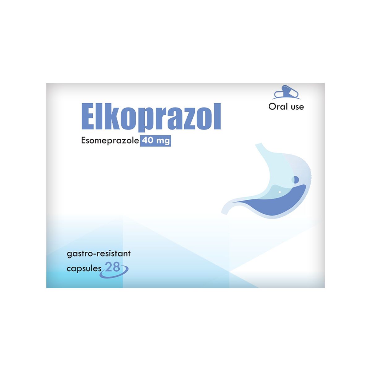 ელკოპრაზოლი - Elkorapazol 40 მგ 28 კაფსულა