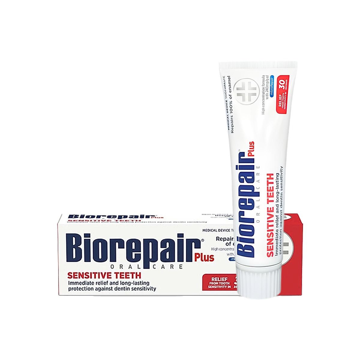 კბილის პასტა plus sensitive 75 მლ 2224 ბიორეპაირი - Biorepair