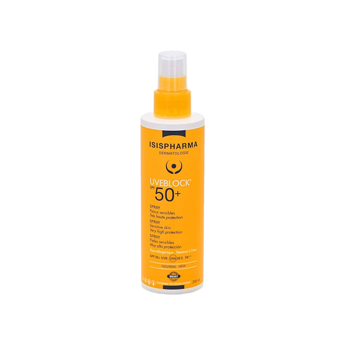მზისგან დამცავი ტანის სპრეი SPF50+ 200 მლ 0294 ისის ფარმა - ISIS PHARMA