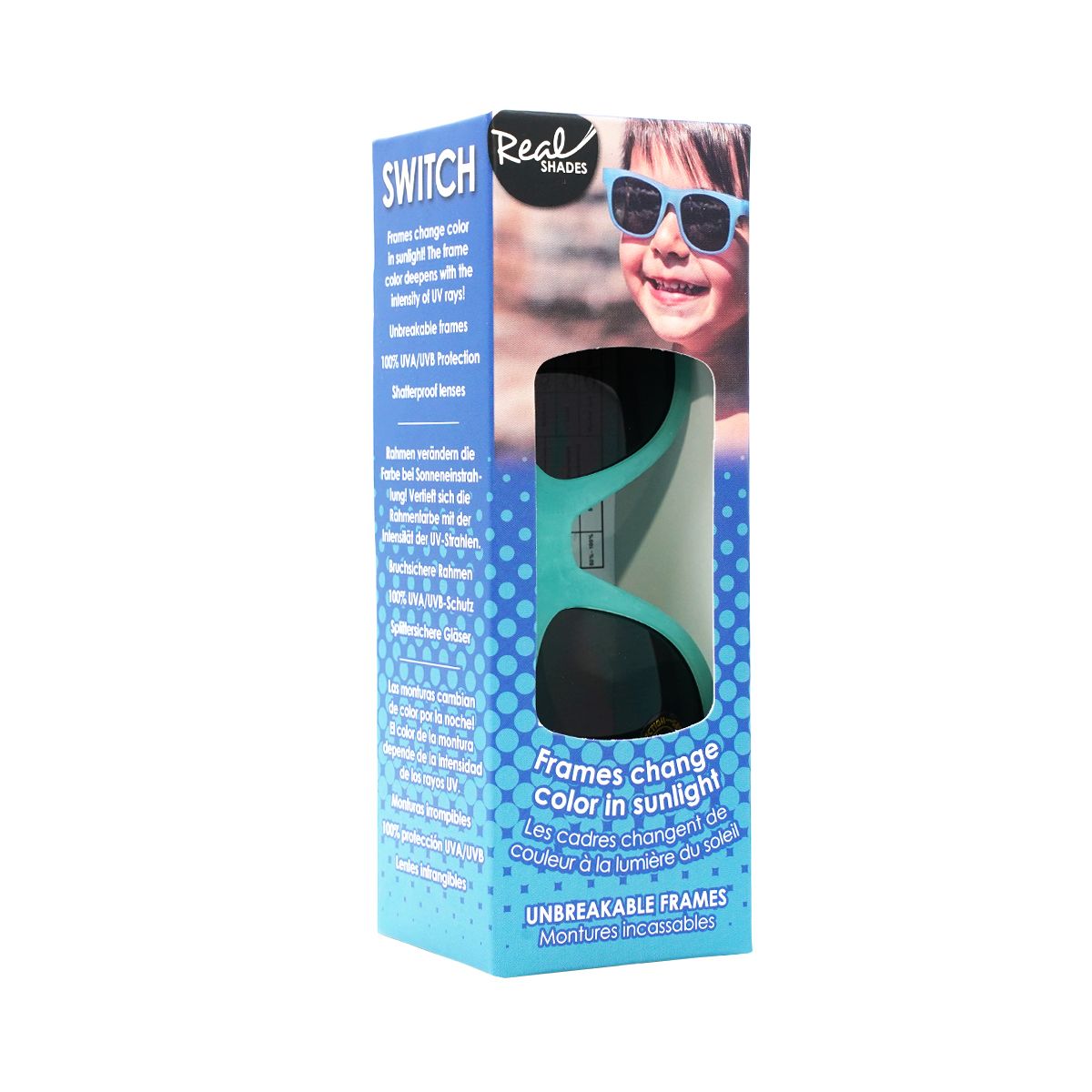 მზის სათვალე 7 წლიდან მწვანე 5760 რეალ შეიდს - Real Shades