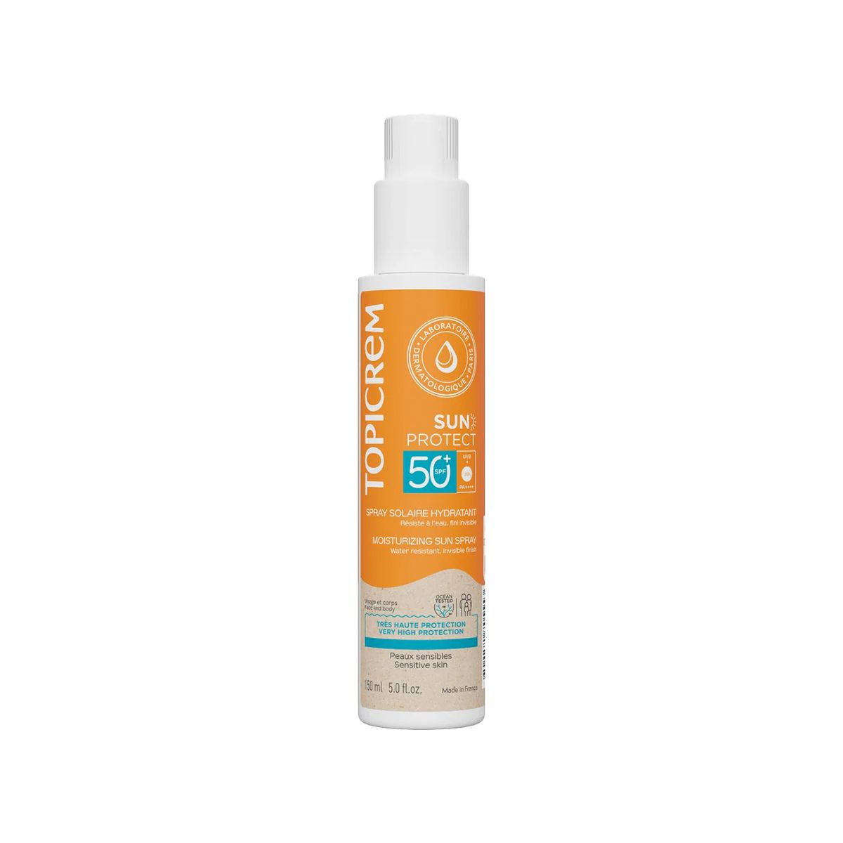 მზისგან დამცავის სპრეი SPF50 150 მლ 5553 ტოპიკრემი - Topicrem