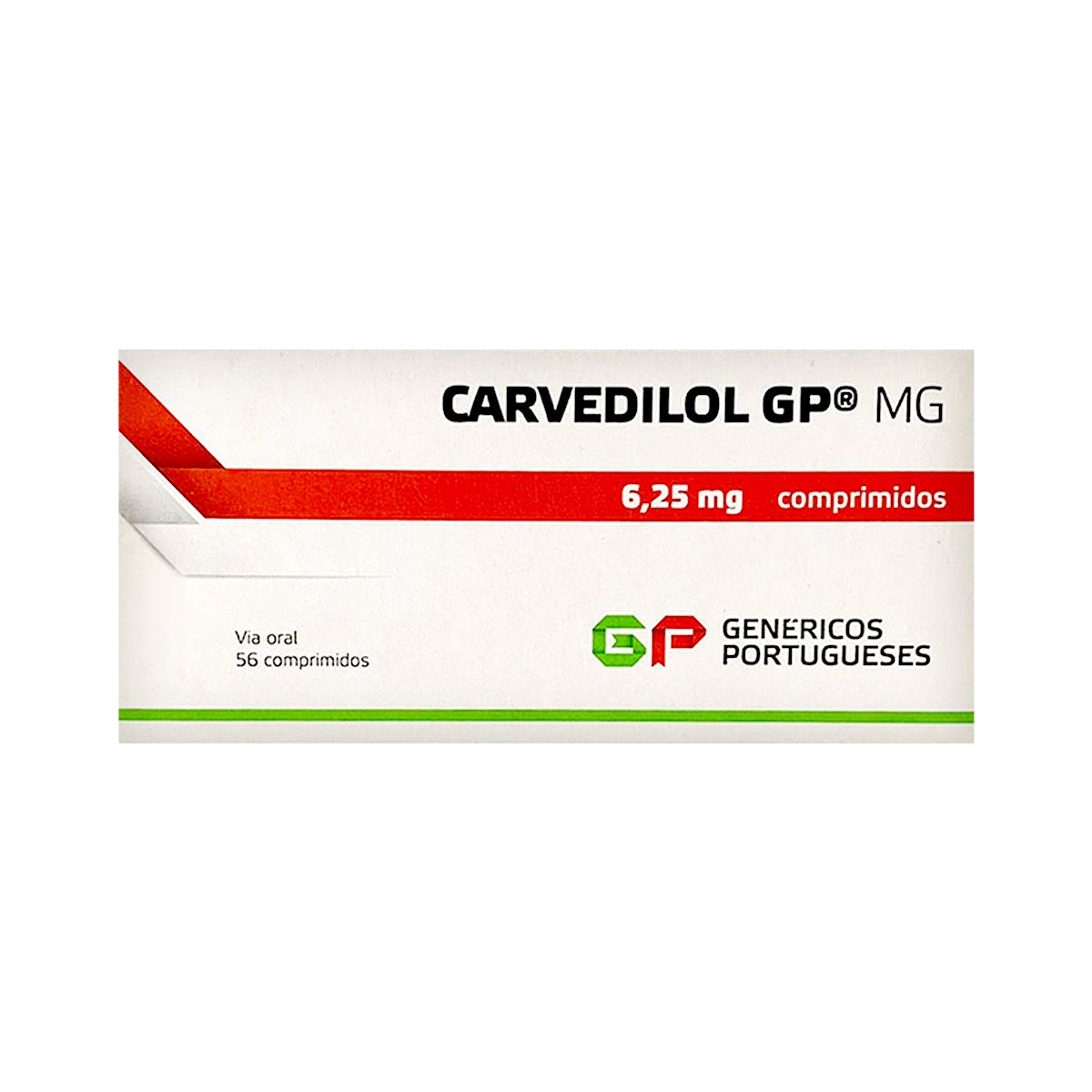 კარვედილოლი - Carvedilol GP 6.25მგ 56 ტაბლეტი