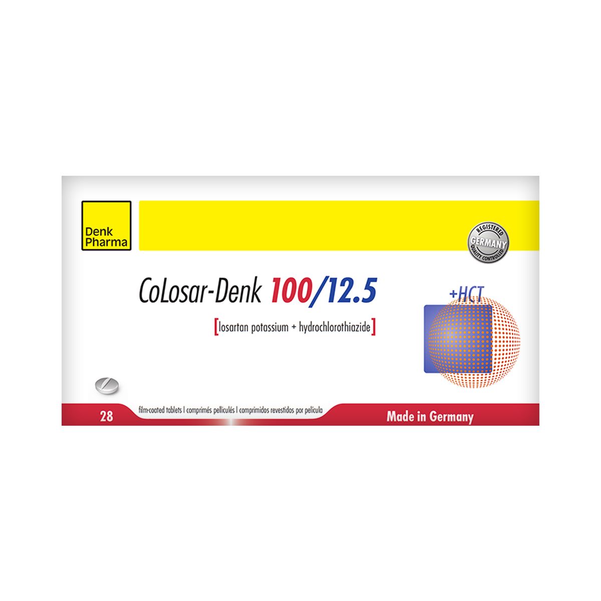 კოლოსარ-დენკი - Colosar-Denk 100მგ+12.5მგ 28 ტაბლეტი