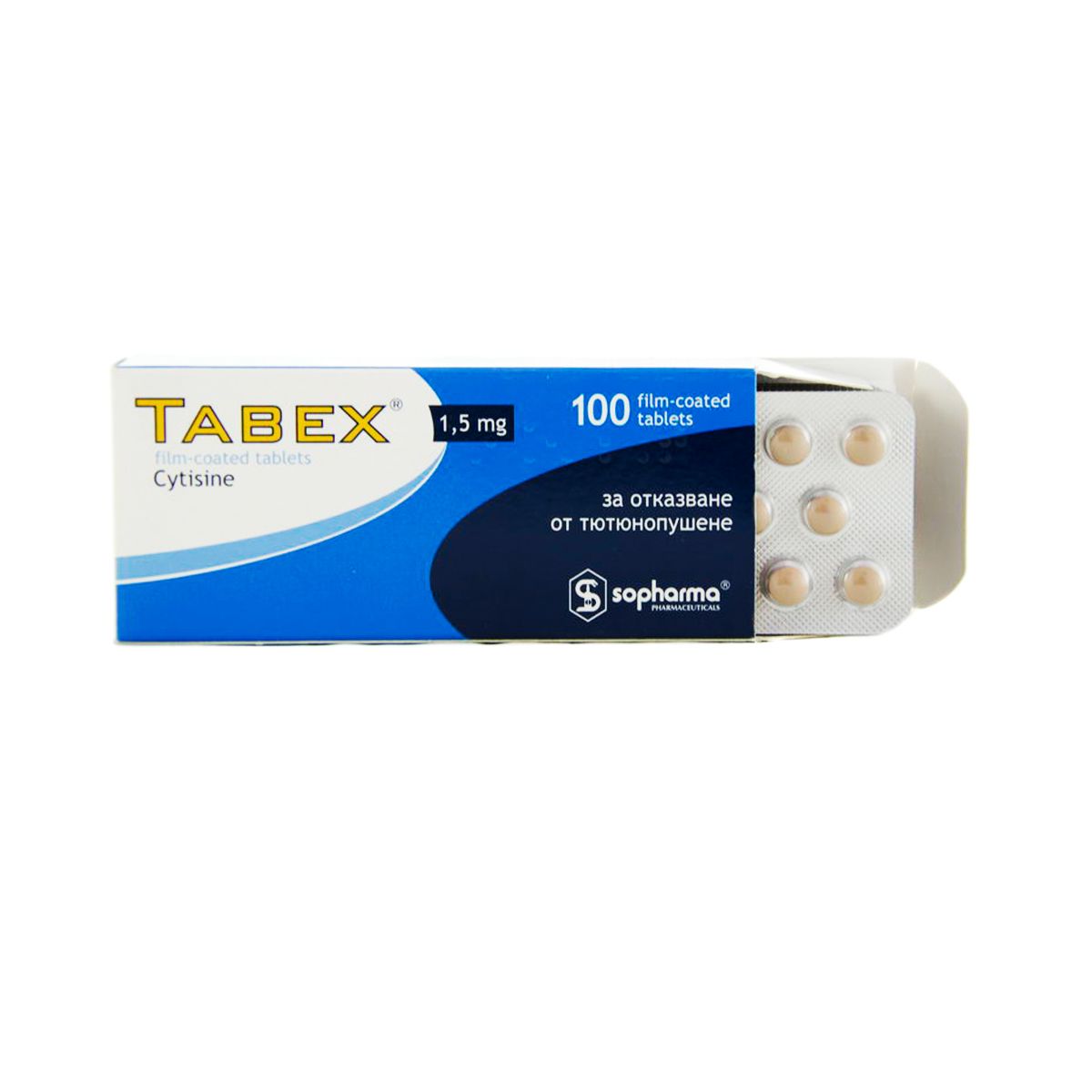 ტაბექსი - Tabex 1.5მგ 100 ტაბლეტი
