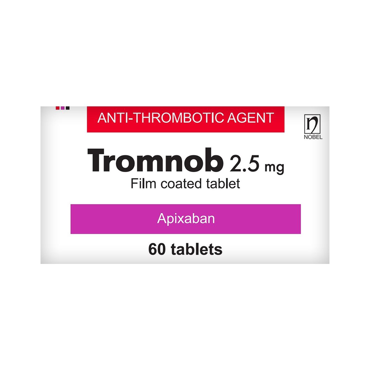 თრომნობი - Tromnob 2.5მგ 60 ტაბლეტი