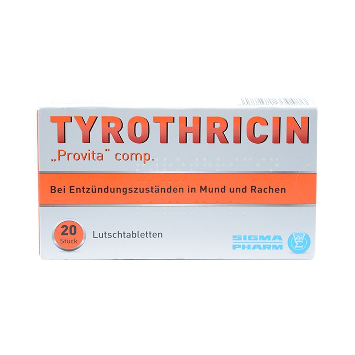 ტიროთრიცინი პროვიტა - Tyrothricin 20 ტაბლეტი